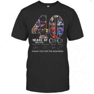40 Years Of Culture Club 1980 2020 Thank You For The Memories Signature T-Shirt